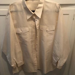 Ivory silk blouse by Zena.